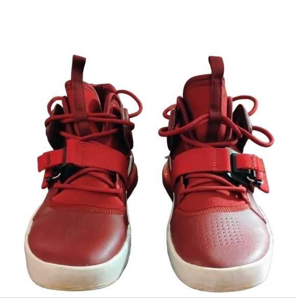 Nike Air Force 270 Youth Size 7 Red Croc Sneakers - Picture 3 of 13